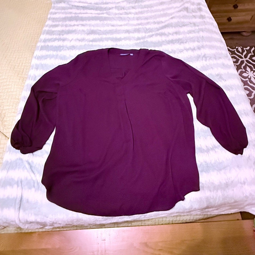 Apt 8 Women's Dressy Purple Blouse 2x